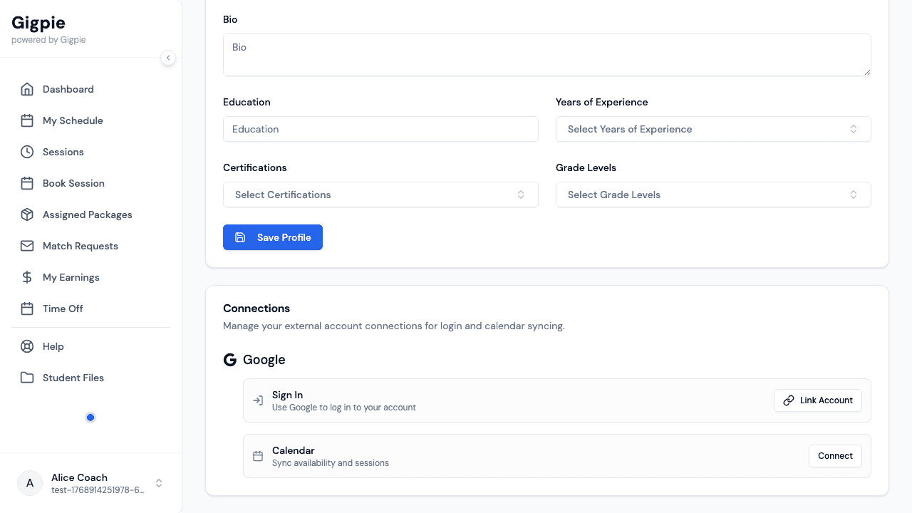 Confirm the connection